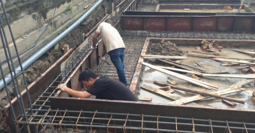 Установка металлической опалубки