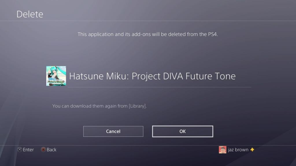 Как удалить игру с PS4