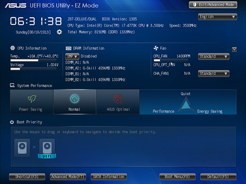 ASUS UEFI