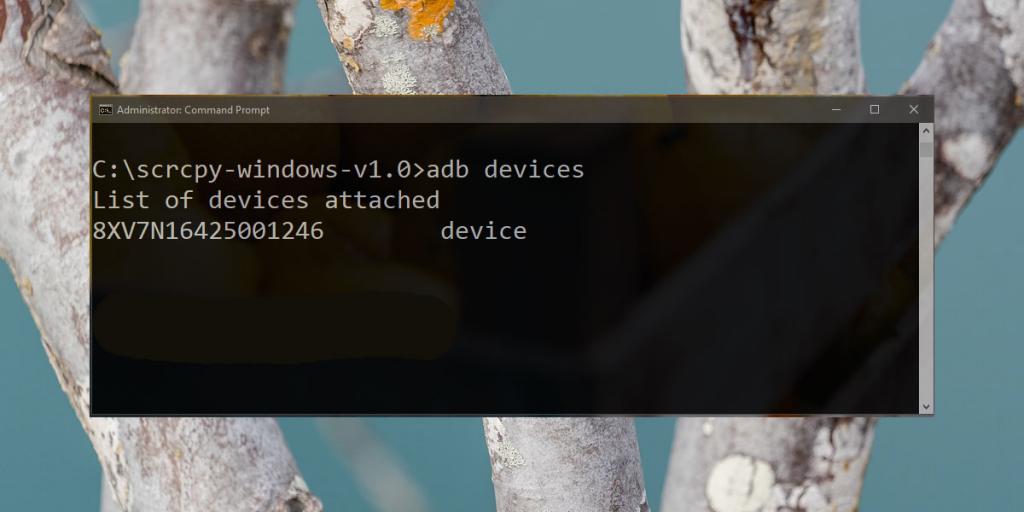 Команда для соединения с устройством adb devices