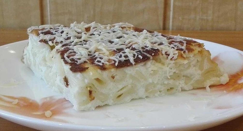 Творожная запеканка с макаронами
