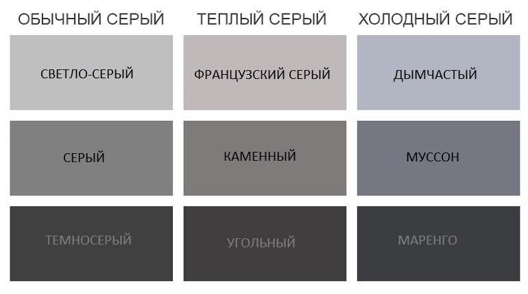 оттенки серого