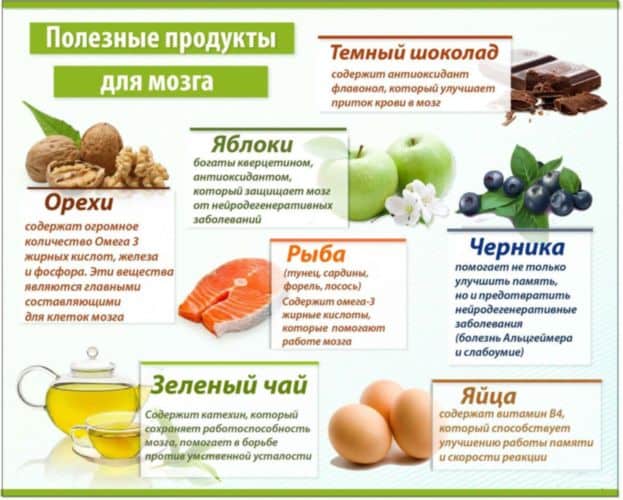 Топ продуктов для мозга
